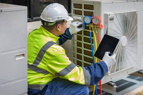 Professional Hvac technician working in Moyock, NC